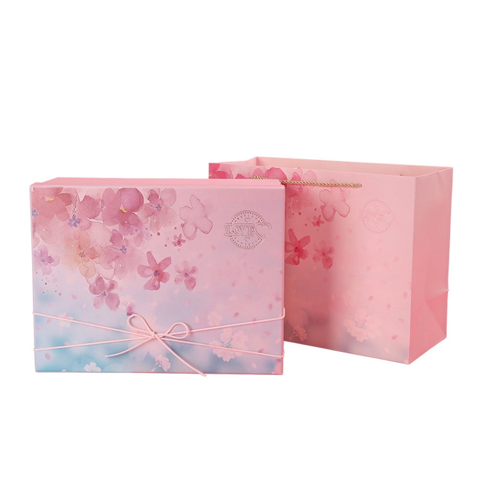 Explosion Box Creative DIY Heart-shape Gift Surprising Scrapbook Box for Present Pink Paper