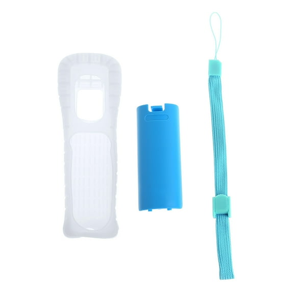 1Set Silicone Skin Case Cover with Hand Strap for Wii Remote Controller
