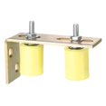 thumbnail image 1 of 1Set Slide Gate Guide Roller, 1-5/8"x2" Nylon Gate Support & Bracket, Yellow, 1 of 7