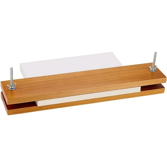 1Set Square Bookbinding Tool with Screw & Nut Wood Book Binding Machine Moccasin 250x250x9mm