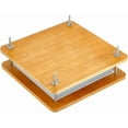 thumbnail image 1 of 1Set Square Bookbinding Tool with Screw & Nut Wood Book Binding Machine Peru 250x250x9mm, 1 of 8