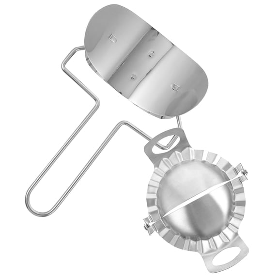 Alasum Stainless Steel Dumpling Cutter Mold Set for Kitchen - Press Wrapper for Homemade Empanadas, Pies, and Pastries