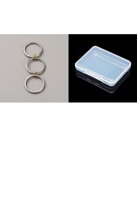 1Set Stainless Steel Finger Rings Stackable Multi-Link Connected Ring for Women