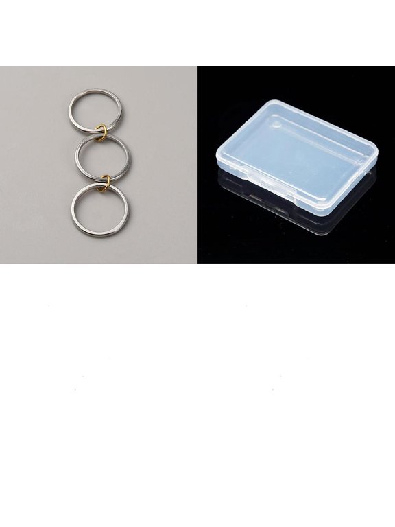 1Set Stainless Steel Finger Rings Stackable Multi-Link Connected Ring for Women