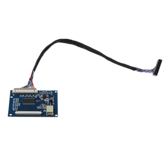 1Set Standard 20Pin 1-ch LVDS Input to 50Pin TTL Port Output Driver Controller Board Module with Cable