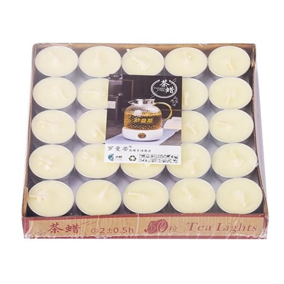 1Set Tea Warmer Candle Candles And Candle Holders Candles For Romantic Dinner White