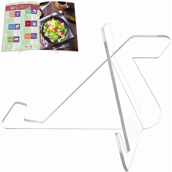 1Set Triangle Acrylic Mobile one Holders Multifunction Stand Holder Universal Portable Tablets Holder Clear 20x11.2x0.3cm 2pcs/set