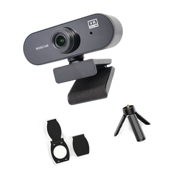 1Set Universally Desktop Camera Set Including Adjustable Stand And Lens Cover For 1080P/2K/4K Video Conferencing
