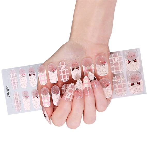 1Set Variety of French Gels Nails Art Stickers Multiple Patterns and ...