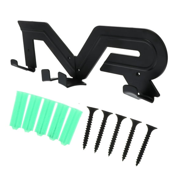 1Set Wall Mounted Storage Bracket Black Sturdy Vr Headset Rack Easy to Install