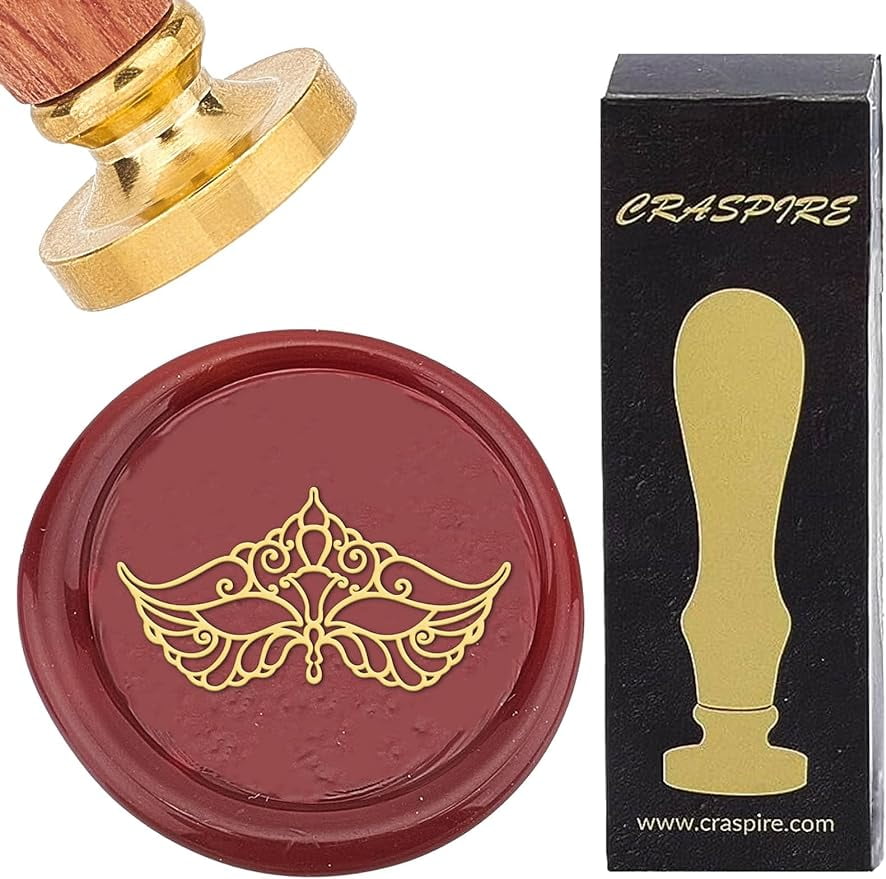 CRASPIRE Celtic Knot Wax Seal Stamp Kit - 2 Brass Heads With Wooden Handles