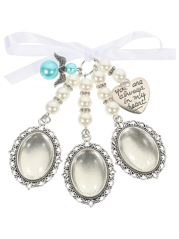 1Set Wedding Bouquet Photo Charms Memorial Photo Pendants Picture Frame Charms