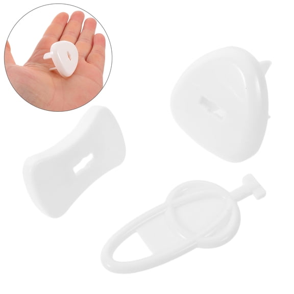 1Set White Electric Outlet Cover for Home with Thick Flame Retardant Pc Material and Easy Setup