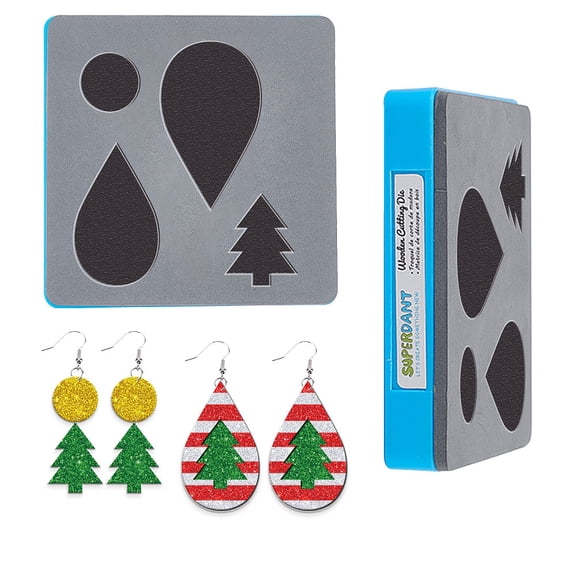 1Set Wood Cutting Dies with Steel for DIY Scrapbooking/Photo Album Decorative Embossing DIY Paper Card Christmas Tree Pattern 10x10x0.9cmDIY