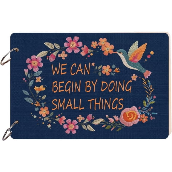 1Set Wooden 2-Ring Loose Leaf Binder Postcard ote Album Cover BurlyWood Flower 160x240x2.5mm Hole: 5mm 2pcs/set