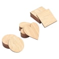 thumbnail image 1 of 1Set Wooden Boards for Painting Square & Flat Round & Heart BurlyWood 60x60x2mm 30pcs/set, 1 of 6