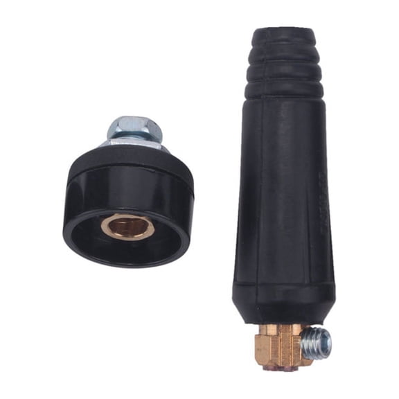 1Set of Black Electric Welding Machine Connector DKJ10-25 Plug Socket