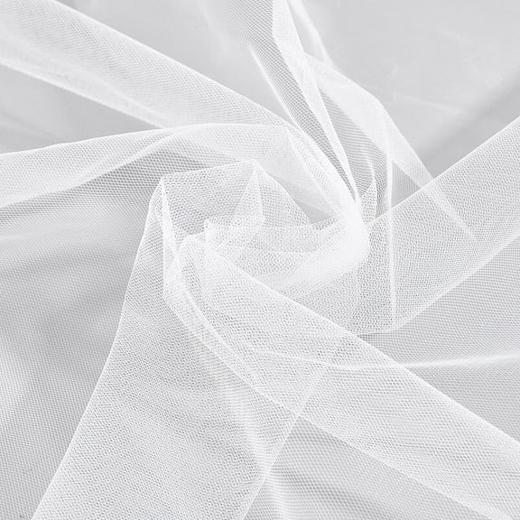 1Sheet Chinlon Tulle Diamond Mesh for Wedding Party Decorations White 200x160x0.015cm