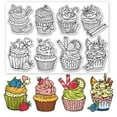 thumbnail image 1 of 1Sheet Food PVC Plastic Clear Stamps for DIY Scrapbooking Photo Album Decorative Cards Making, 1 of 7