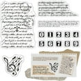 thumbnail image 1 of 1Sheet Music Note Staff Text Numbers Silicone Clear Stamp Seals for Journaling Card Making DIY Scrapbooking Handmade Photo Album Notebook Decor, 1 of 9