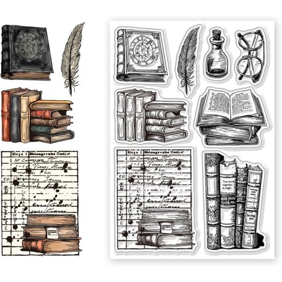 1Sheet PVC Plastic Clear Stamps for DIY Scrapbooking Photo Album Decorative Cards Making Book 160x110mm