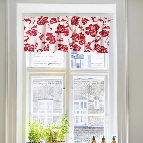 1Sheet Polyester Curtain Purdah for Home Wall Drapes Window Decoration Flower 460x1320mm