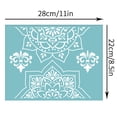 thumbnail image 1 of 1Sheet Self-Adhesive Silk Screen Printing Stencil Reusable Pattern Stencils Flower Pattern 28x22cm, 1 of 2