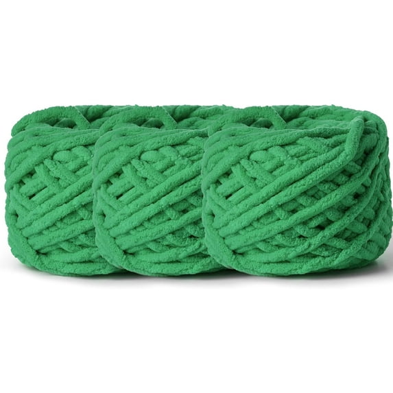 1Skein/3Skeins Plush Chenille Chunky Yarn 100g (49.2yd) - Fluffy Velvet Yarn Crochet for Blanket Knitting and Crocheting - Baby Yarn for Crocheting Soft Yarn