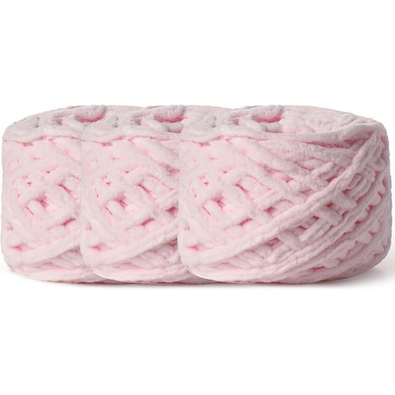1Skein/3Skeins Plush Chenille Chunky Yarn 100g (49.2yd) - Fluffy Velvet Yarn Crochet for Blanket Knitting and Crocheting - Baby Yarn for Crocheting Soft Yarn