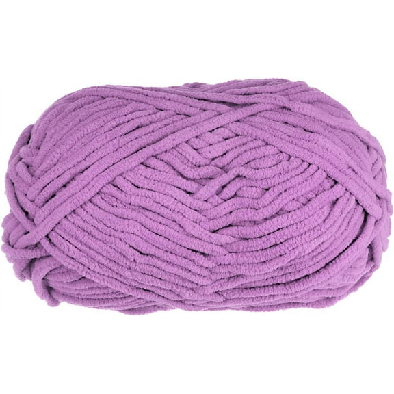 1Skein Chenille Yarn Blanket Yarn 100g/3.5oz Gauge #6 Super Bulky Polyester Soft Knitting for Crochet Weaving Bag Scarf Hat