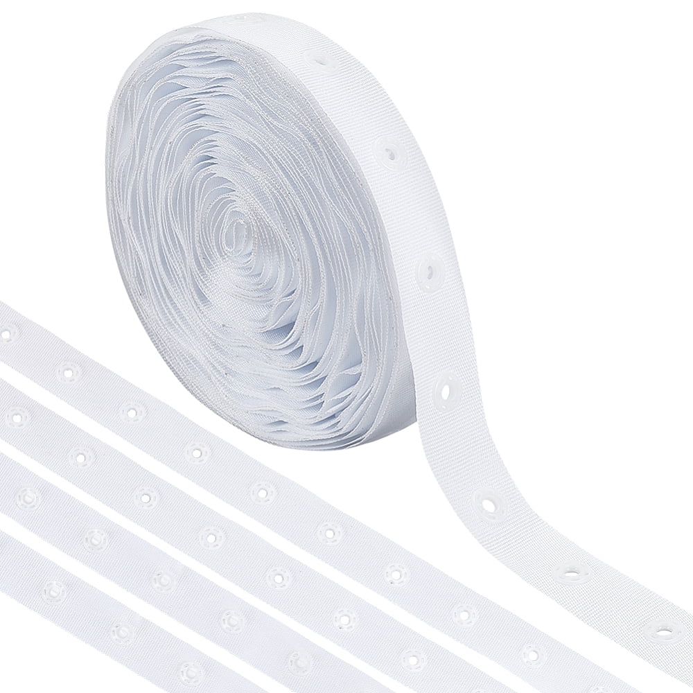 Polyester Snap Buttons 1Skein Plastic Snap Button Tape Trim Polyester Ribbons Sewing Snap ...
