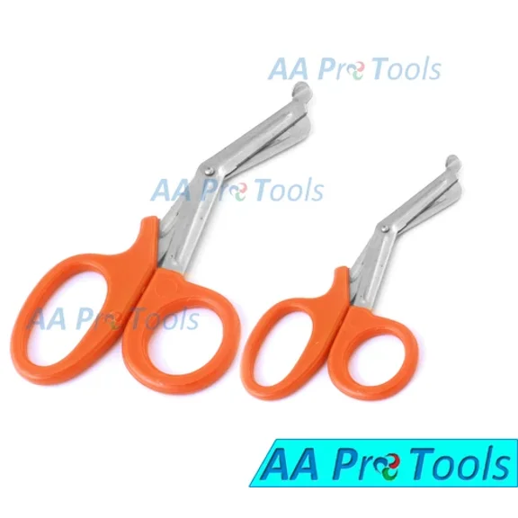 1St Aid Orange Utility Scissors 5.5" & 7.25" Multi-Purpose Diy Ems Universal