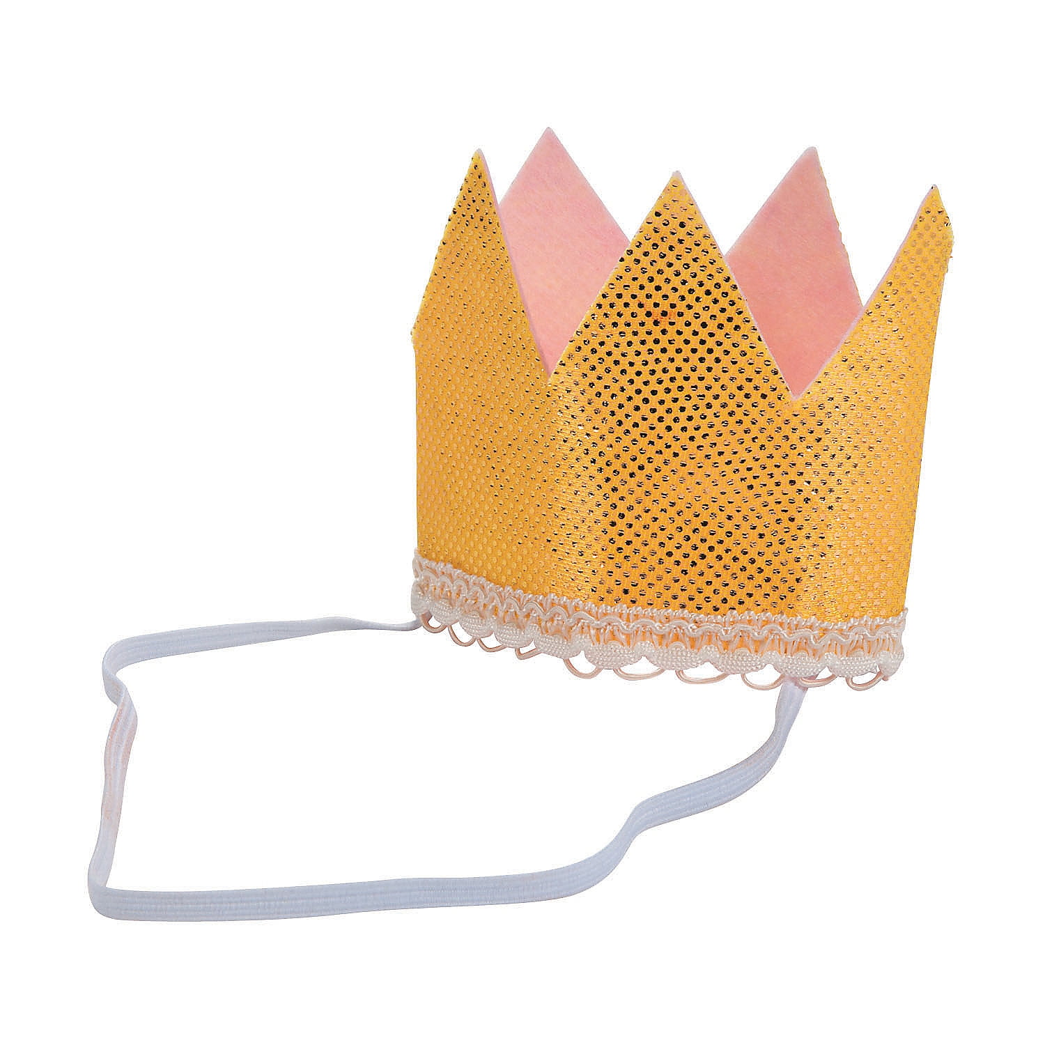 1St Birthday Girl Glitter Crown - Apparel Accessories - 1 Piece