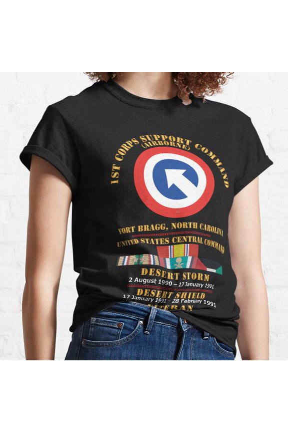 1St Corps Support Command (Coscom) Us Cencom Desert Storm, Desert Shield X 300 Classic T-shirt