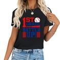 thumbnail image 1 of 1St Grade Batter Up Back To School First Grade Baseball T-Shirt, 1 of 5