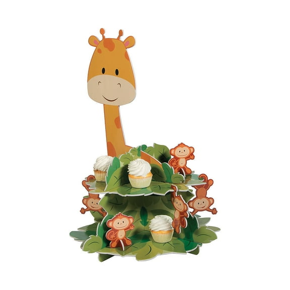 1St Zoo Cupcake Stand - Party Supplies - 1 Piece