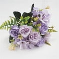 thumbnail image 1 of 1Stem Artificial Camellia Rose Household Imitation Artificial Flowers For Diy Craft Purple, 1 of 5