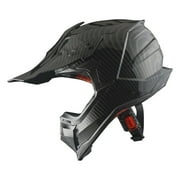 1Storm Adult Motocross Helmet ATV Dirt BMX MX Downhill Mountain Helmet Track Style JH601; Carbon Fiber Black