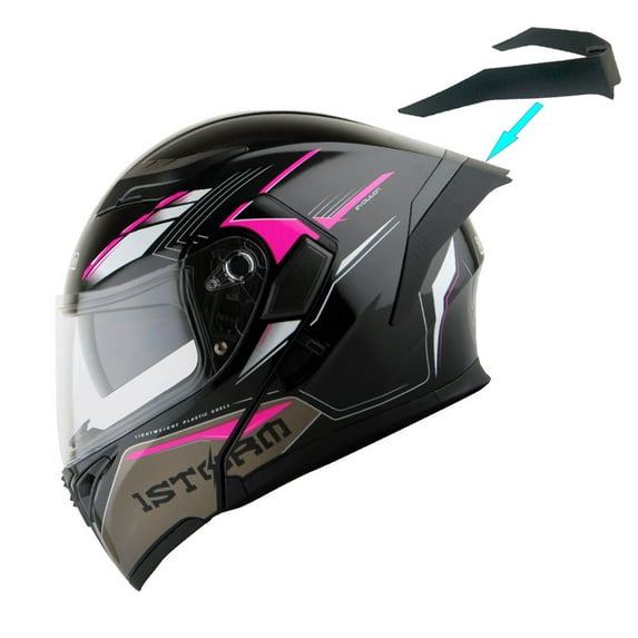 1Storm Adult Motorcycle Modular Flip up Street Bike Full Face Dual Visor Helmet HB-B89CLS Storm Pink