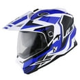 thumbnail image 1 of 1Storm Adult Motorcycle Motocross Dual Sport Off Road Full Face Dual Visor Helmet F802CLS Storm Force Blue, 1 of 7