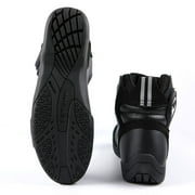 1Storm Mens Motorcycle Boots Rider Racing Black Hiking Trekking Outdoor Boots MT015 US 9.5