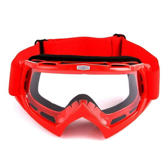1Storm Motocross ATV Dirt Bike MX BMX Goggle GK_Arrow Red, Clear Lens