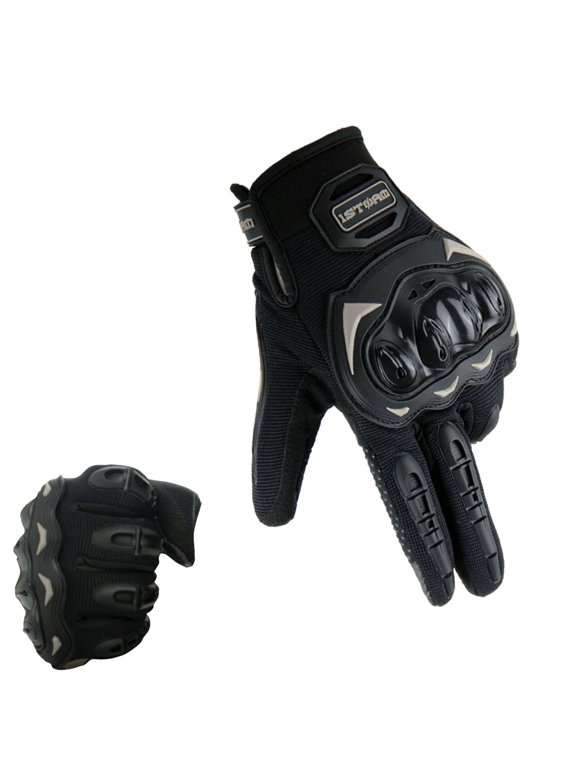 Motocross Motorcycle Gloves MCS17 BMX MX Bike Bicycle Cycling Hard Reinforced Knuckle Touch Screen Black