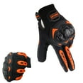 thumbnail image 1 of 1Storm Motocross Motorcycler Gloves MCS17 BMX MX Bike Bicycle Cycling Hard Reinforced Knuckle Touch Screen Orange, 1 of 2