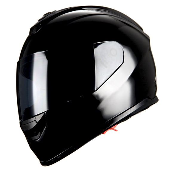 1Storm Motorcycle Full Face Helmet DOT Adults Street Bike Dual Visor Sun Inner Shield with One Extra Clear Shield: HJAH15 Smoked Glossy Black