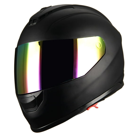 1Storm Motorcycle Full Face Helmet DOT Adults Street Bike Dual Visor Sun Inner Shield with One Extra Clear Shield: HJAH15 Tinted Matt Black