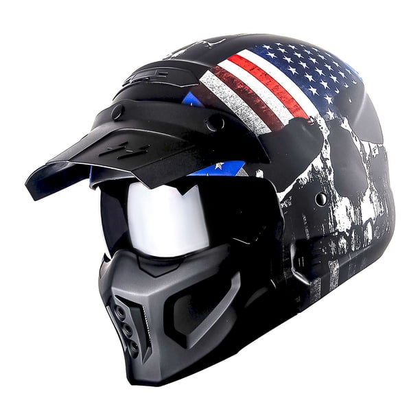 666 motorcycle helmet Hell Fire Devil Helmet 666 Damon Goat from the Hell