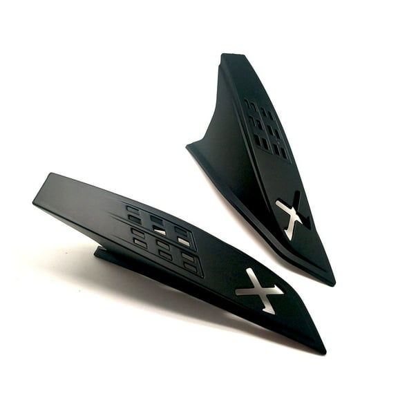 1Storm Motorcycle Modular Flip up Dual Visor Full Face Helmet HB89 Decoration Matt Black Horn Wing