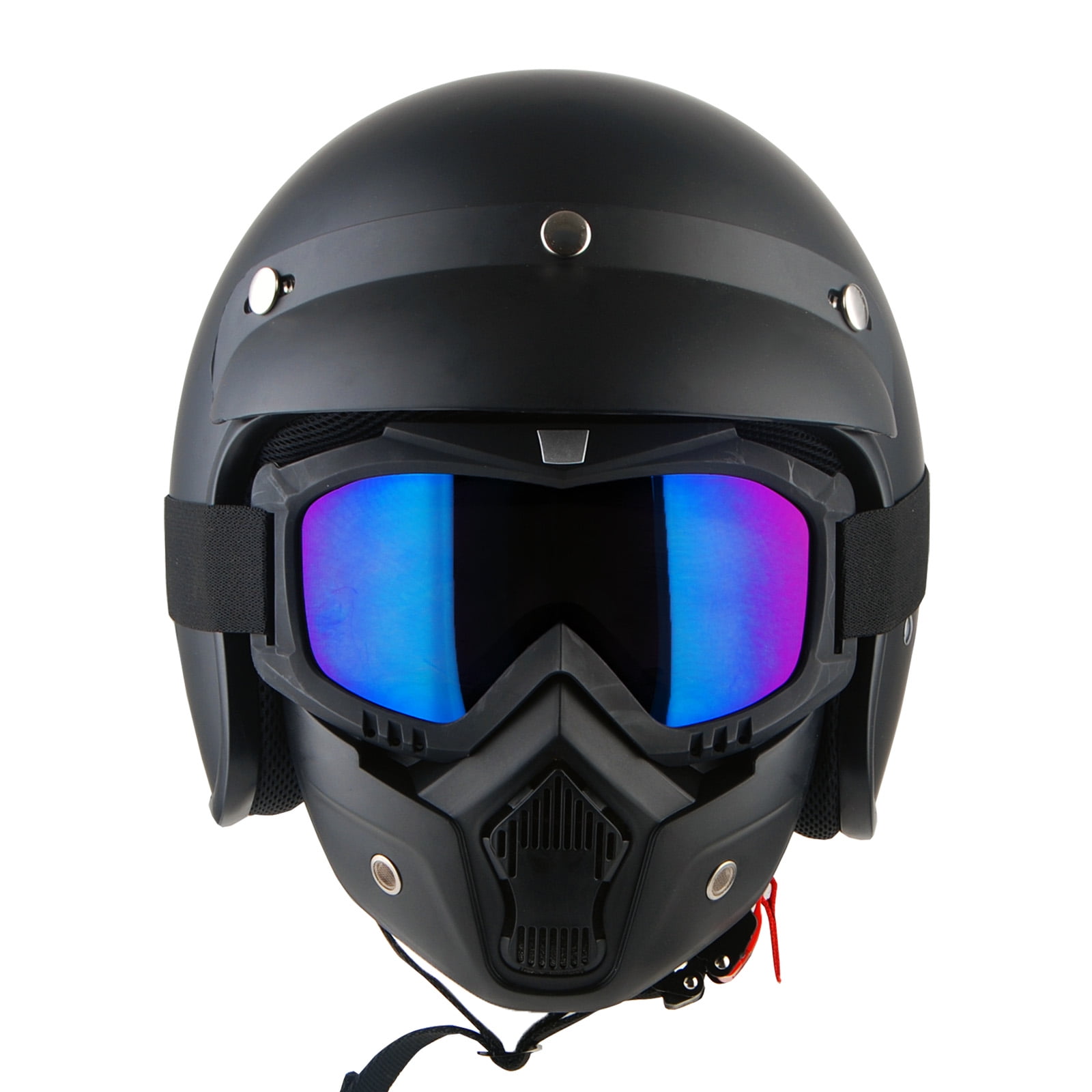 1Storm Motorcycle Open Face Helmet Mopeds Scooter Pilot Half Face