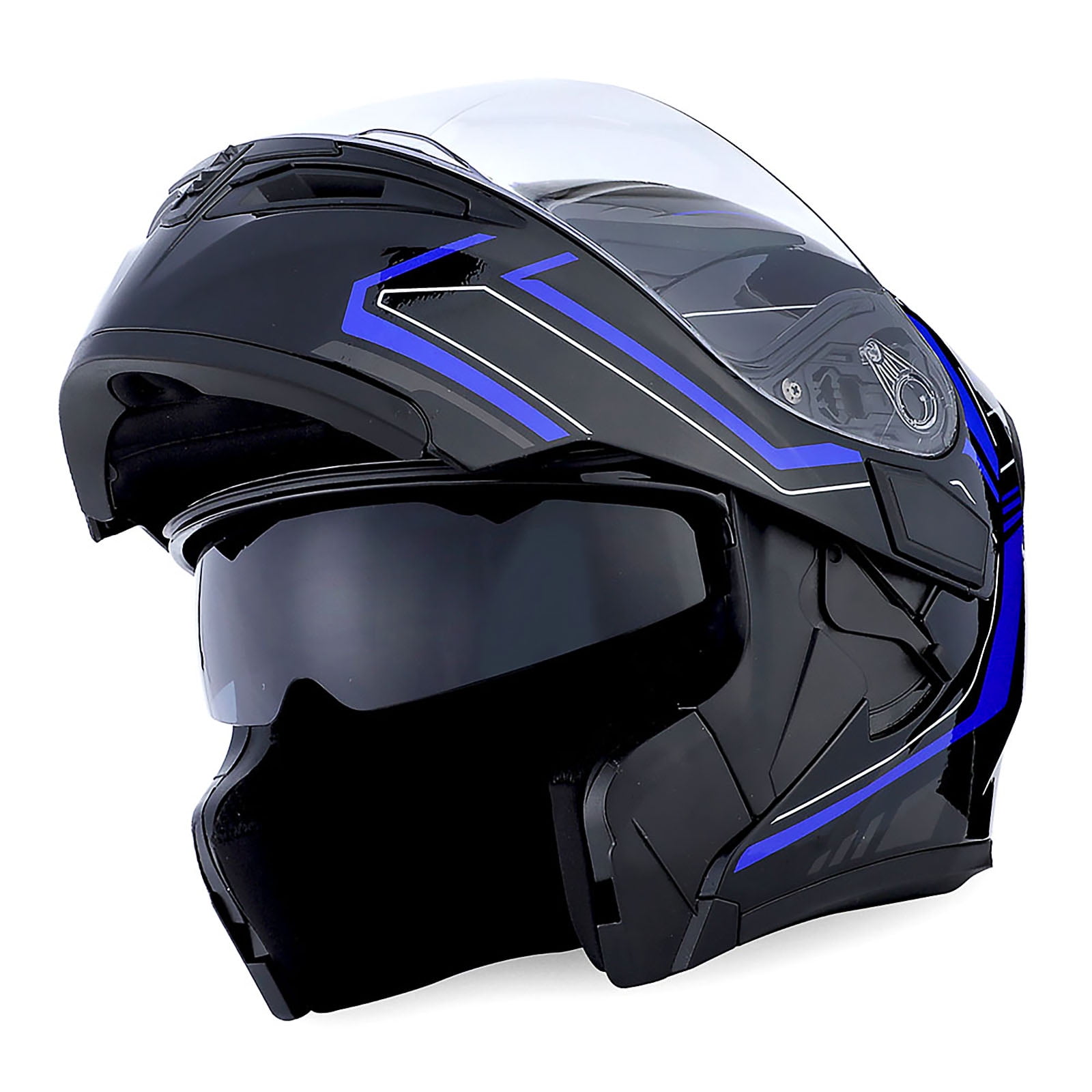 flip up motorcycle helmet plasma blue Black Optimus II Destination Front & Visor Kit  Ghostbikes the lightweight S 1Storm Motorcycle Modular Full Face
